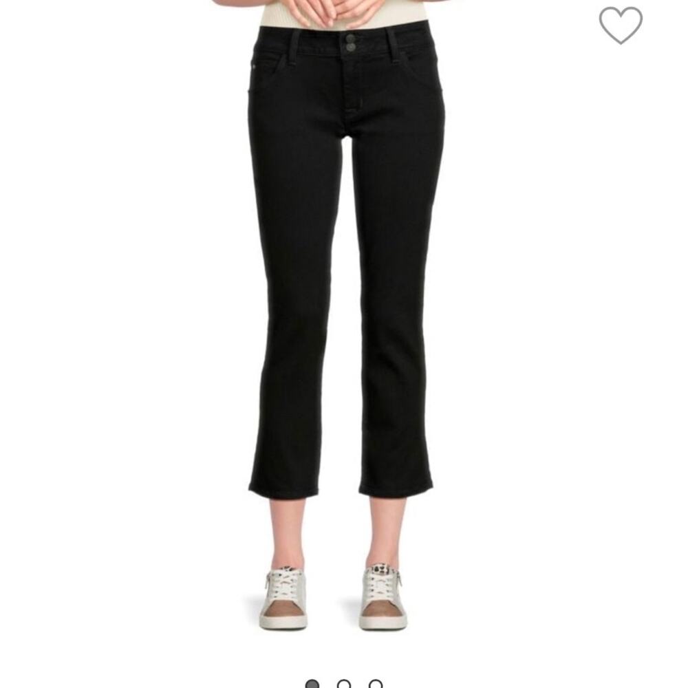 Hudson Jeans Collin Mid Rise Straight Leg Jeans black size 32